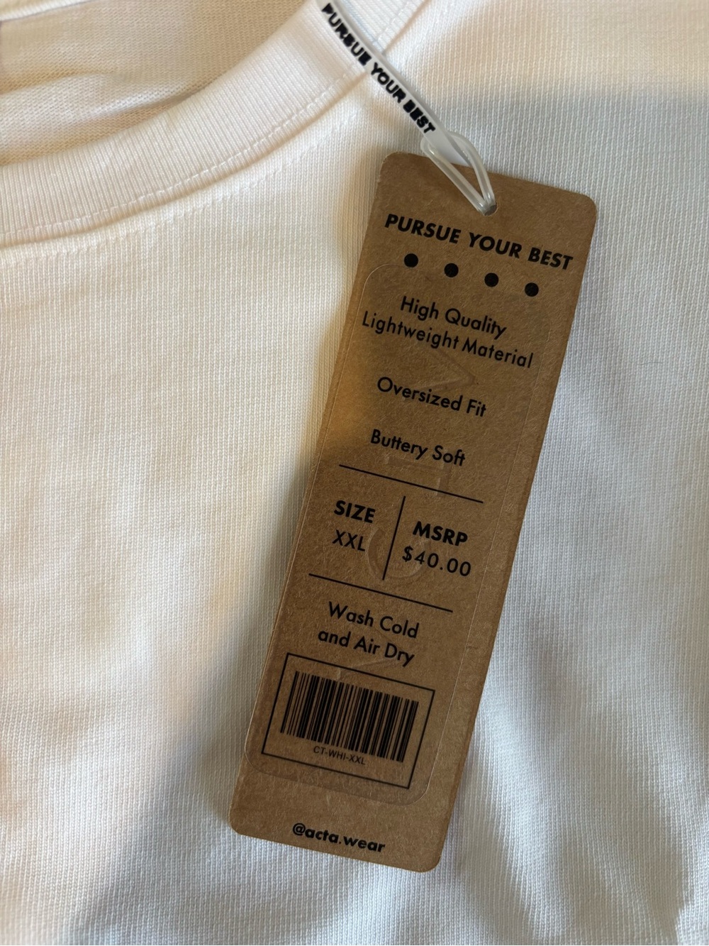 Brand new Acta white crop T-shirt - Picture 3 of 3